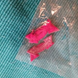 Red  Double Arrow And Lil Ponies  Embroidered Patches  - Unbranded